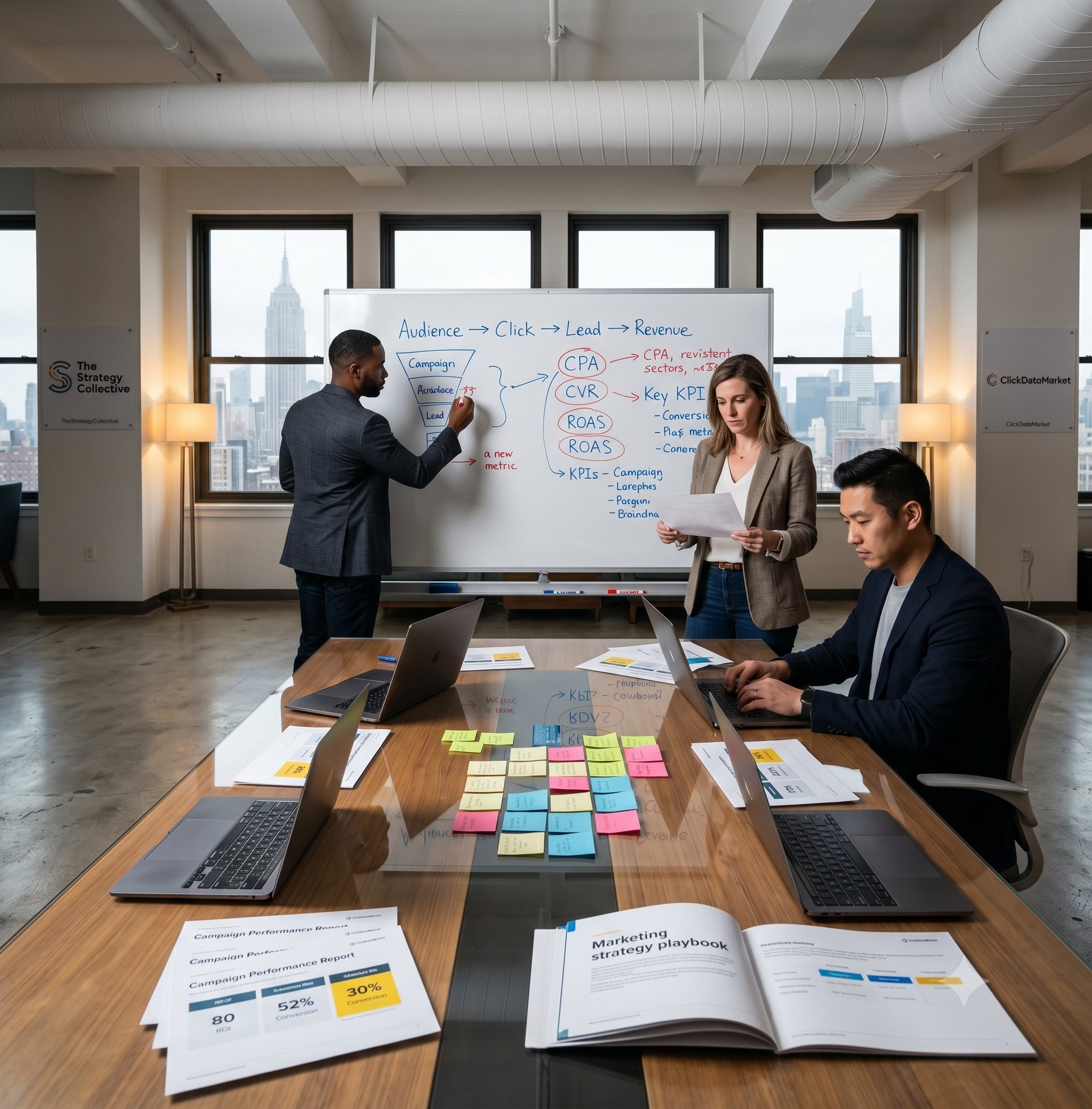 Marketing strategy workspace and tools