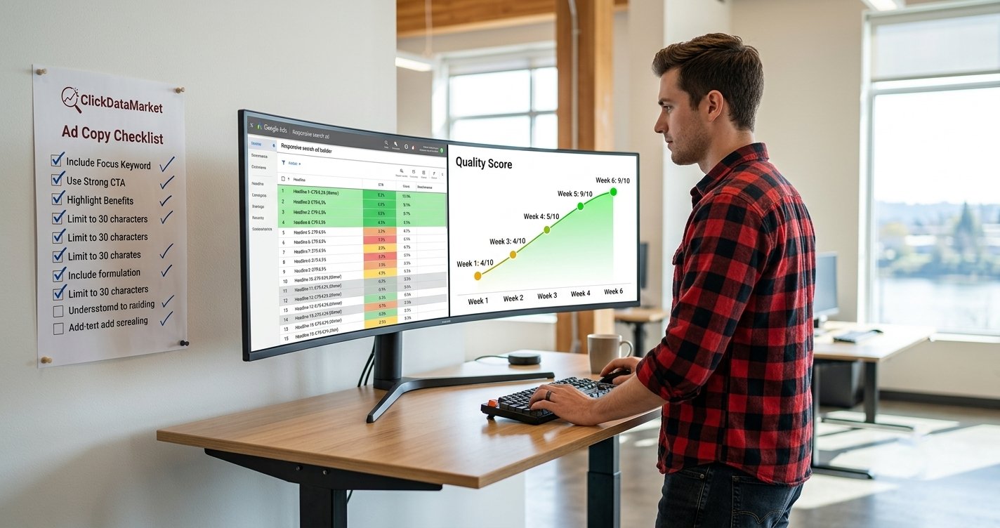 PPC ad copy quality score writing